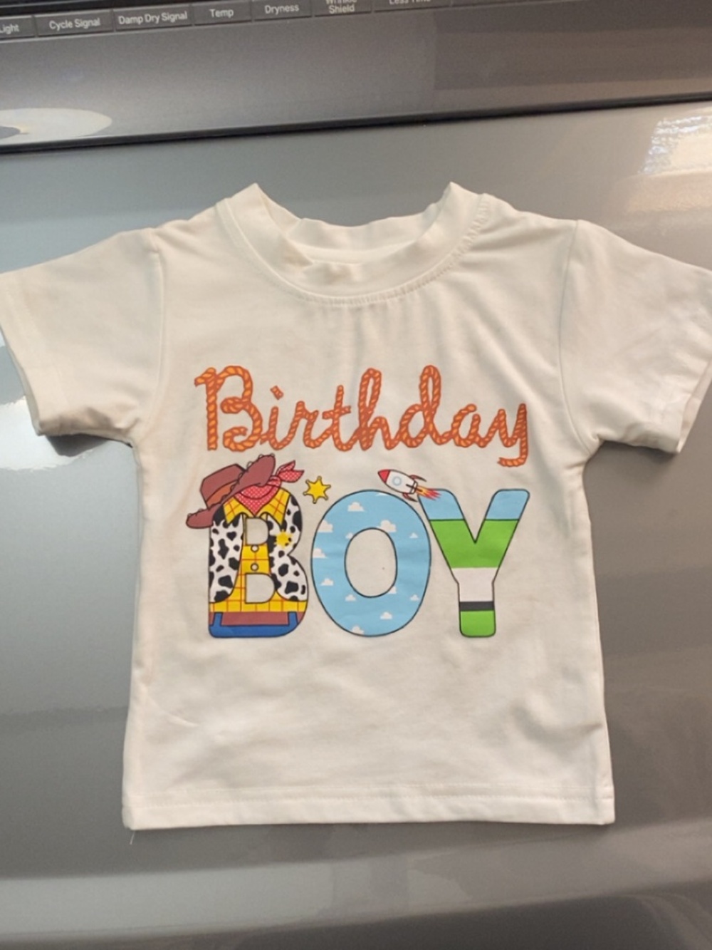 1st Birthday t shirt Toy Story themed 12-18 months